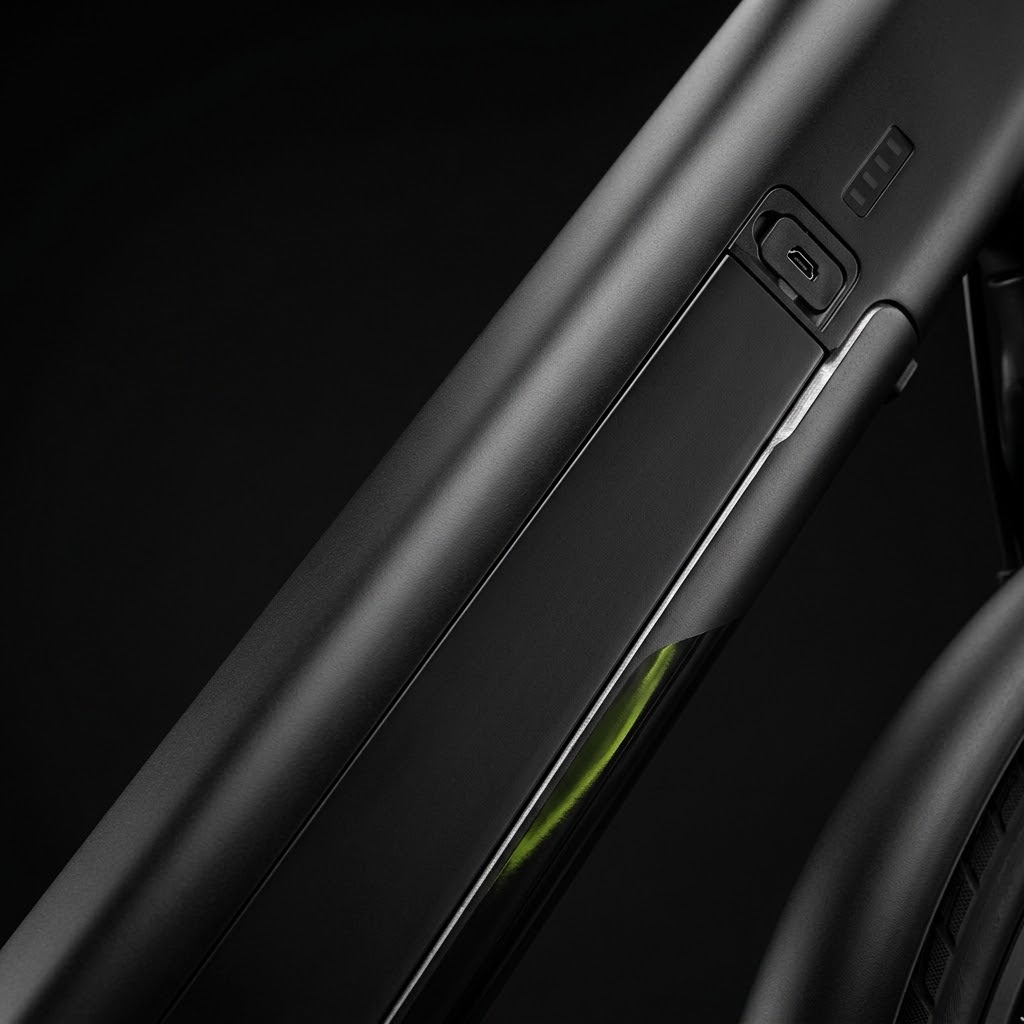 Battery integrated in the down tube